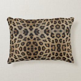 Snyggt chic leopard  päls djurtryck chic prydnadskudde