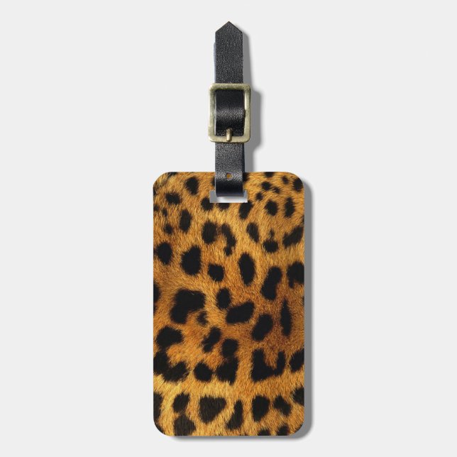 snyggt chic safari djuravtryck leopard bagagebricka (Vertikal Framsida)