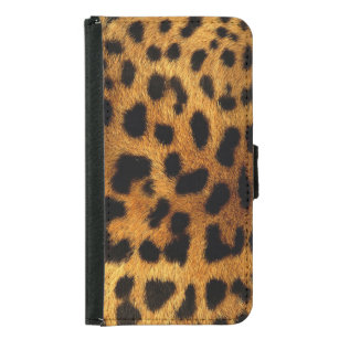 snyggt chic safari djuravtryck leopard plånboksfodral för samsung galaxy s5