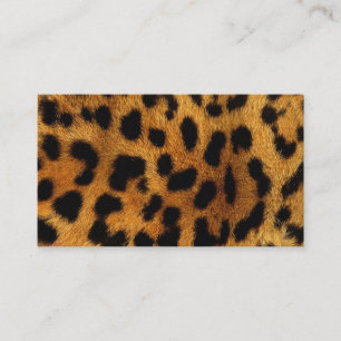 snyggt chic safari djuravtryck leopard visitkort