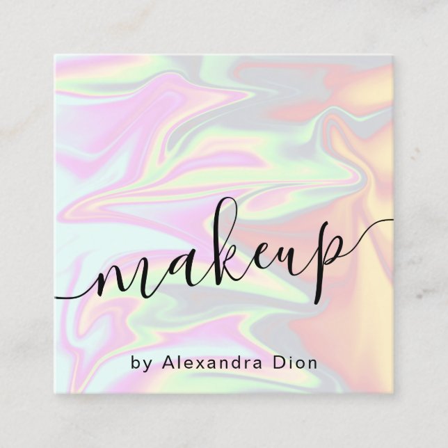 Snyggt - chick av modern elegant fyrkantigt visitkort (Framsida)