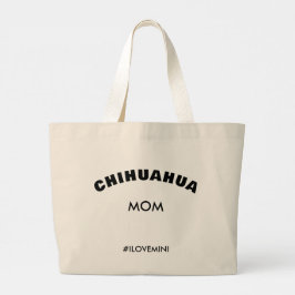Snyggt Chihuahua Hund Bag minimalistisk djärv Mamm Jumbo Tygkasse