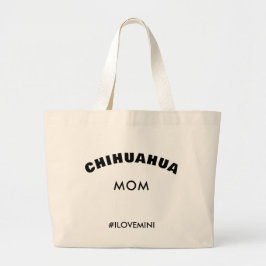 Snyggt Chihuahua Hund Bag minimalistisk djärv Mamm Jumbo Tygkasse