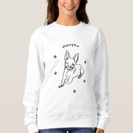 Snyggt Chihuahua: Personlig Line Art Decor T Shirt