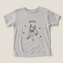 Snyggt Chihuahua: Personlig Line Art Decor T Shirt