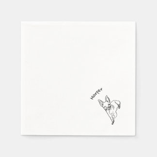 Snyggt Chihuahua: Personlig Line Art Pappersservett