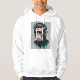 Snyggt Chimp - Streetwear White Hoodie