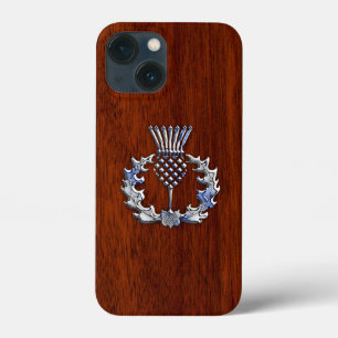 Snyggt Chrome and Mahogany Wood Scottish Thistle