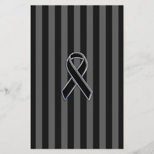 Snyggt Chrome Black Ribbon Awareness Flygblad