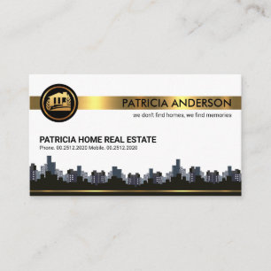 Snyggt City Skyline Ligcape Realty Visitkort