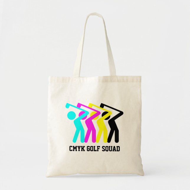 Snyggt CMYK Golf Tygkasse (Framsidan)