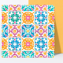 Snyggt Colorful Mönster Mexican Papel Picado