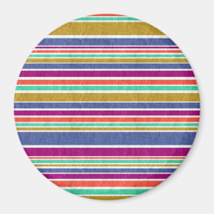 Snyggt Colorful Rand Mönster Magnet