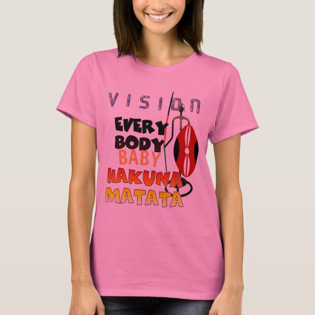 Snyggt Colorful Vision Alla Hakuna Matata Tröja (Framsida)