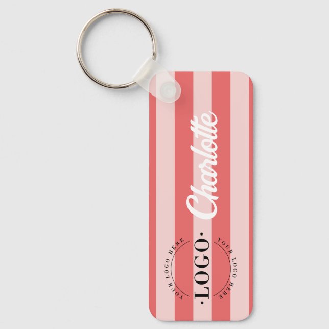 Snyggt Company Logotyp Business Promotion-presenta Nyckelring (Framsida)