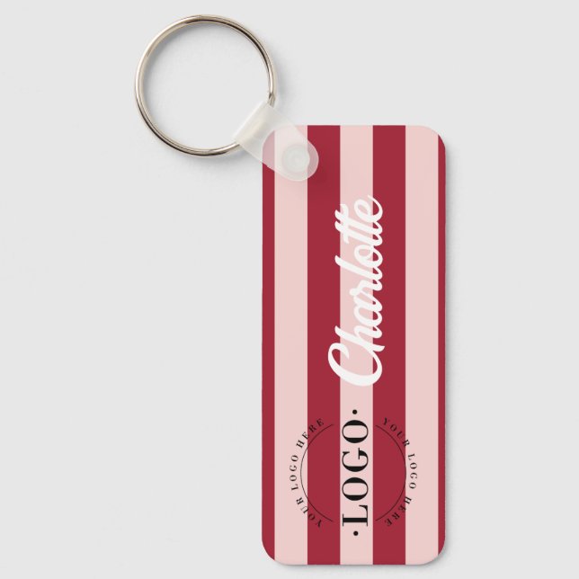 Snyggt Company Logotyp Business Promotion-presenta Nyckelring (Framsida)