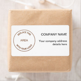 Snyggt Company Logotyp Return Namn Adress Fraktsedel