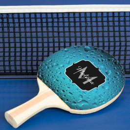 Snyggt Coola Blue vatten droppar Monogram Pingisracket