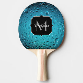 Snyggt Coola Blue vatten droppar Monogram Pingisracket