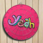 Snyggt Coola Färgstark "Ja" Fet Rosa Sports-Roligt Darttavla<br><div class="desc">Uppgradera ditt spelrum med vår Snyggt Coola "Ja" Dart Board för feta Rosor. Med ett dynamiskt rosa färg och ett djärvt "ja"-format,  ger den här bildskärmen flust och stil till ditt spelutrymme.</div>