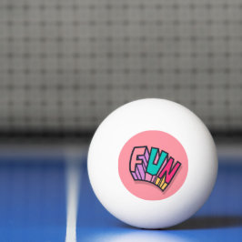 Snyggt Coola "Roligt" Bold Färg Trendig Sports Pingisboll