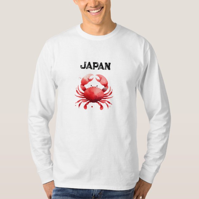 Snyggt Crab Fisherman Inspired Japan T Shirt (Framsida)