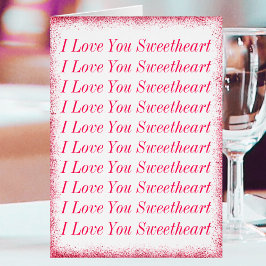 Snyggt Cute Kärlek You Valentines day Helgdag Card Hälsningskort