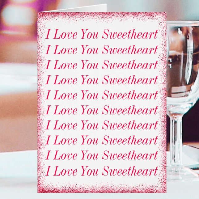 Snyggt Cute Kärlek You Valentines day Helgdag Card Hälsningskort (Skapare uppladdad)