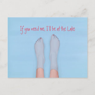 Snyggt Cute Watercolor Girly Simple Vatten Vykort