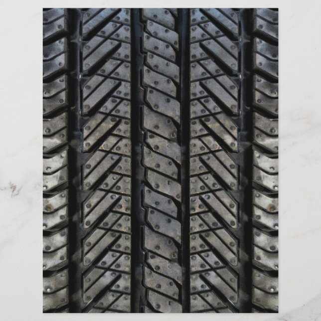 Snyggt Däck Rubber Automotive Struktur Reklamblad (Framsidan)