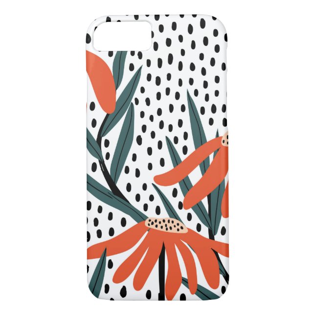 Snyggt Daisy Ritade Petals Case-Mate iPhone Skal (Baksida)