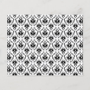 Snyggt Damask Design, Black and White.