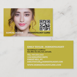 Snyggt Dermatolog, Dermatologi Clinic, QR- kod Visitkort