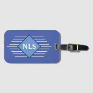 Snyggt design med Personligt Initialer - Monogramm Bagagebricka