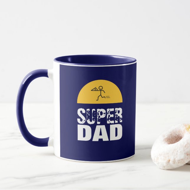 Snyggt Design TOPPEN PAPPA, Personligen Önskemål Mugg (Med munk)