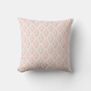 Snyggt Diamond Mönster Pastel Rosa Offwhite Kudde