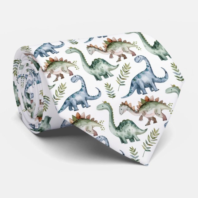 Snyggt dinosaurieplattforms mönster slips (Rullad)