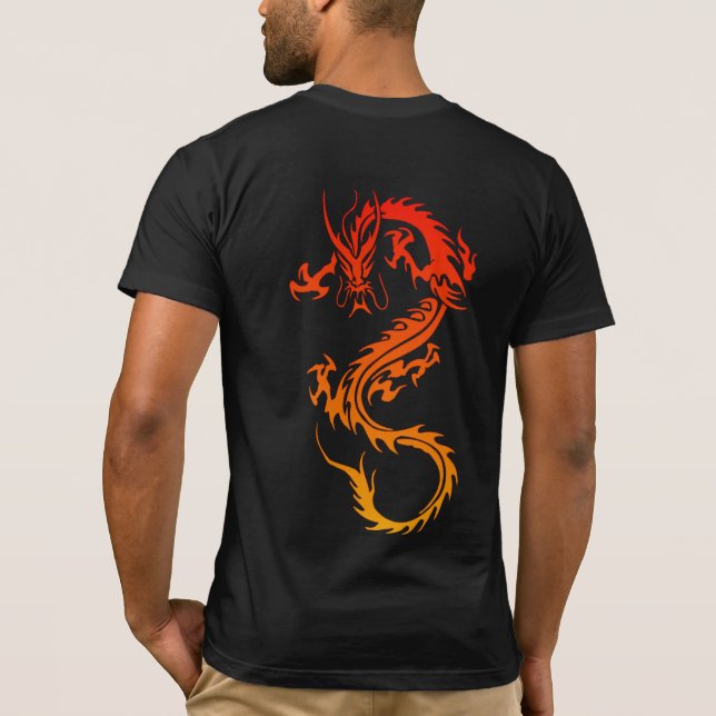 Snyggt Dragon Tattoo T-Shirt (Baksida)