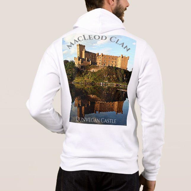 Snyggt Dunvegan Castle - Scottish MacLeod Klan T Shirt (Baksida)