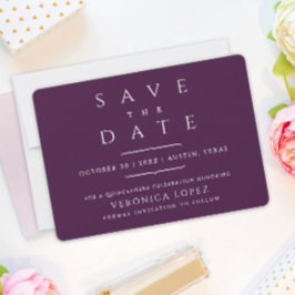 Snyggt Elegant Classic Mörk Lila Quinceañera Spara Datumet