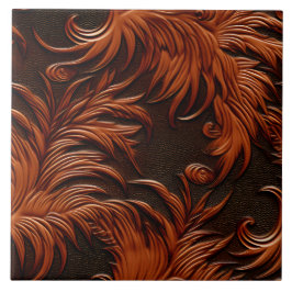 Snyggt Elegant Faux Embossed Leather Kakelplatta