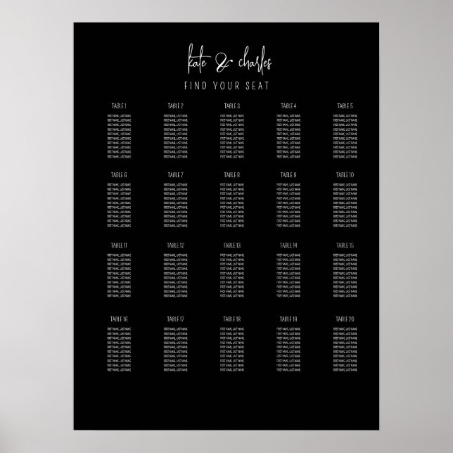 Snyggt Elegant Modern anpassad namnsökning för dia Poster (Framsidan)