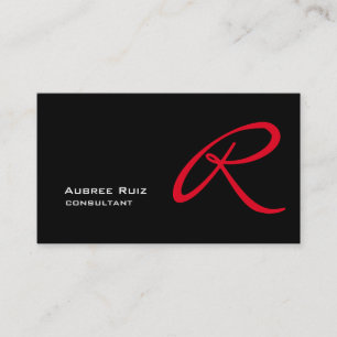 Snyggt Elegant Modern Monogram-Professionell Visitkort