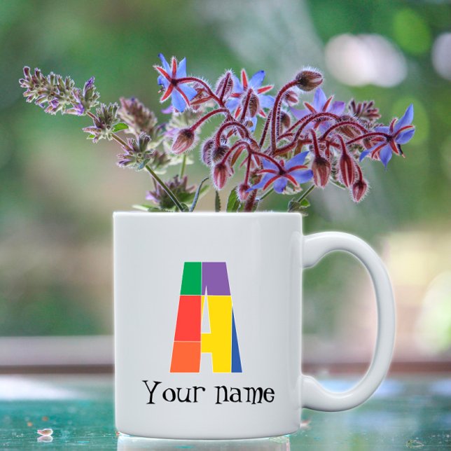 Snyggt elegant monogram brev logotyp kaffe mugg (Skapare uppladdad)