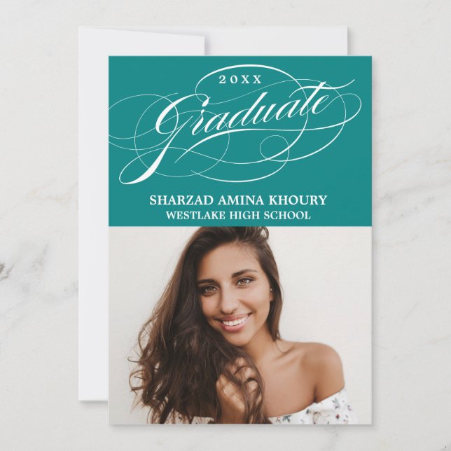 SNYGGT ELEGANT SCRIPT 2 STUDENT PARTINBJUDAN INBJUDNINGAR (Framsida)
