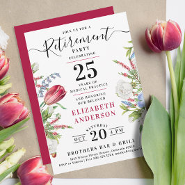 Snyggt Elegant Vild Flowers Pension Party Inbjudningar