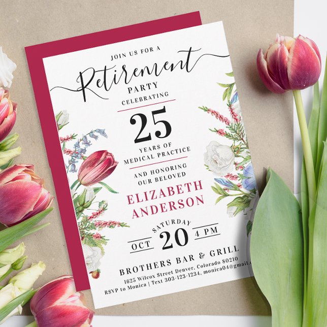 Snyggt Elegant Vild Flowers Pension Party Inbjudningar (Skapare uppladdad)