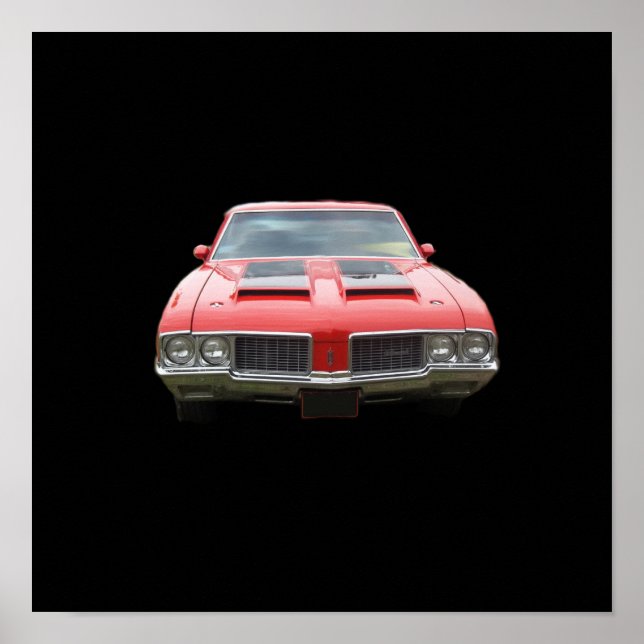 Snyggt eller rött Oldsmobile Cutlass Poster (Framsidan)