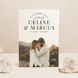 Snyggt Enkel Fullt Fotosida vid Dubbla Spara Datumet