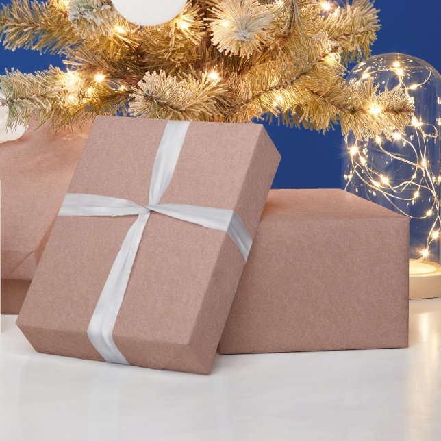 Snyggt Enkel metallisk inspirerad Ro Guld Presentpapper (Helgdagar)